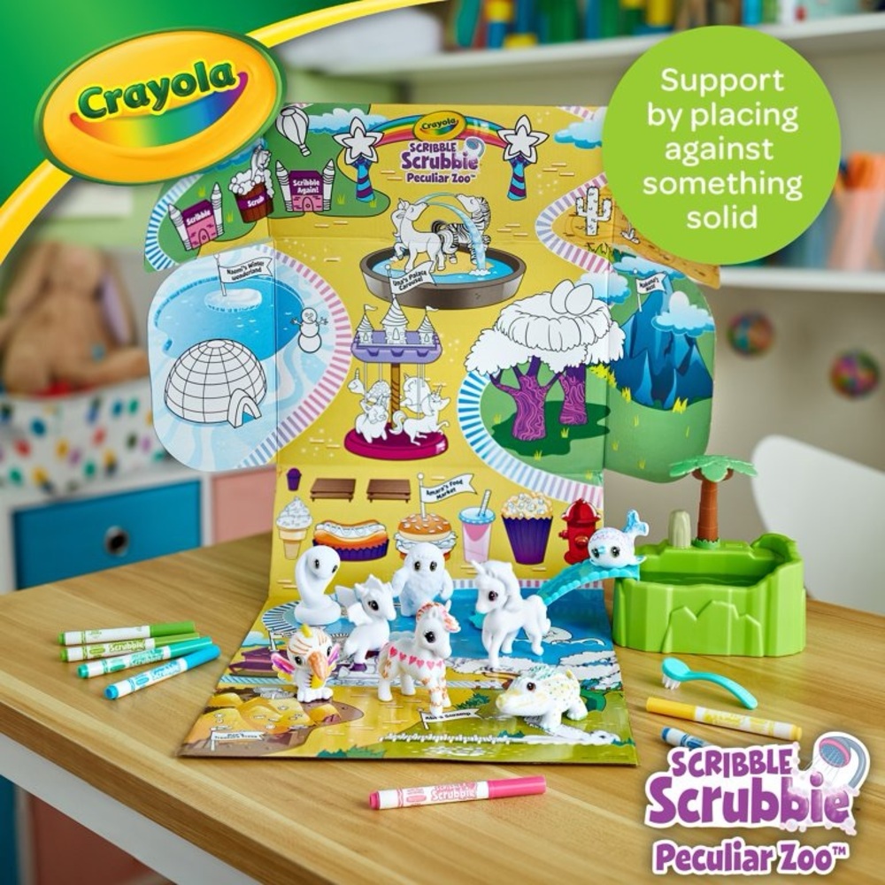 Crayola Scribble Scrubbie Reusable Playmat with Markers